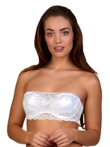 My Basic by After Eden Fancy white padded bra