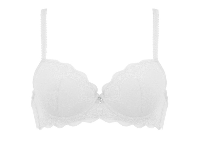 Naturana Light Lace white padded bra Naturana Light Lace white padded bra