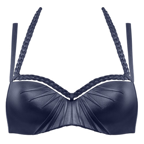 Marlies Dekkers Swimwear Holi Glamour navy blue padded bikini bra Marlies Dekkers Swimwear Holi Glamour navy blue padded bikini bra