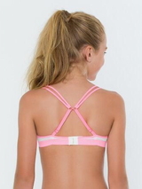 Boobs & Bloomers Anny white/pink girls bra