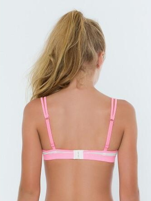 Boobs & Bloomers Anny white/pink girls bra Boobs & Bloomers Anny white/pink girls bra