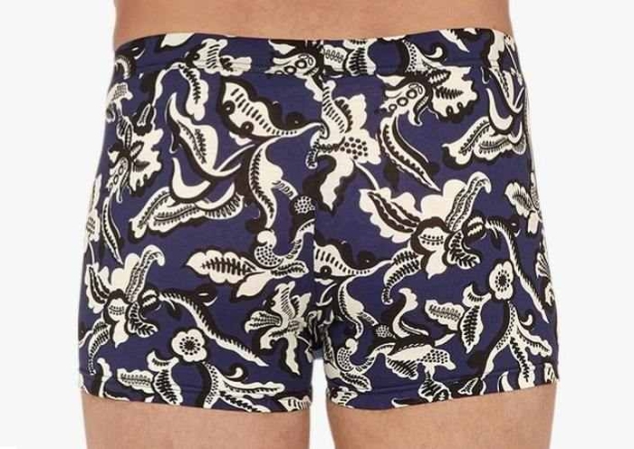 HOM Catalan navy/print boxer short HOM Catalan navy/print boxer short