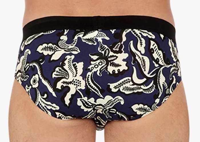HOM Catalan navy/print brief HOM Catalan navy/print brief