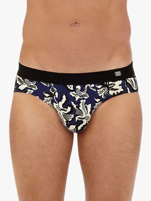HOM Catalan navy/print brief HOM Catalan navy/print brief