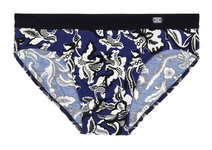 HOM Catalan navy/print brief HOM Catalan navy/print brief