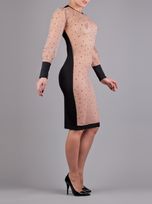 Peter Domenie 273-C Kaotic black/powder dress Peter Domenie 273-C Kaotic black/powder dress