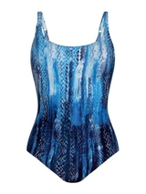 Anita Beach Coletta blue/print bathingsuit
