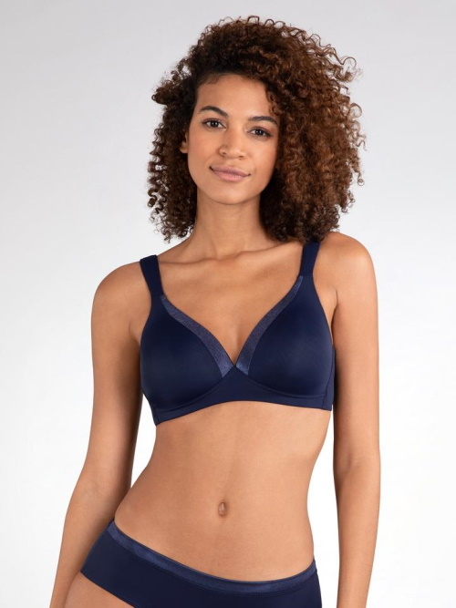 Naturana Everyday navy blue wireless bra Naturana Everyday navy blue wireless bra
