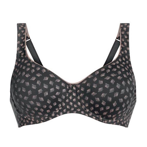 Rosa Faia Twin Art anthracite non-padded bra Rosa Faia Twin Art anthracite non-padded bra