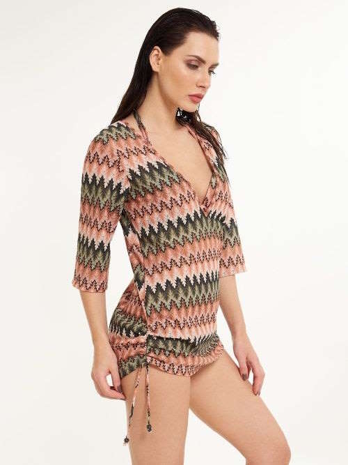 LingaDore Beach Neva green/pink tunic LingaDore Beach Neva green/pink tunic