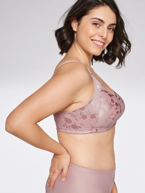 Naturana Minimizer antique rose wireless bra Naturana Minimizer antique rose wireless bra