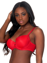 After Eden D-Cup & Up Lianne red padded bra