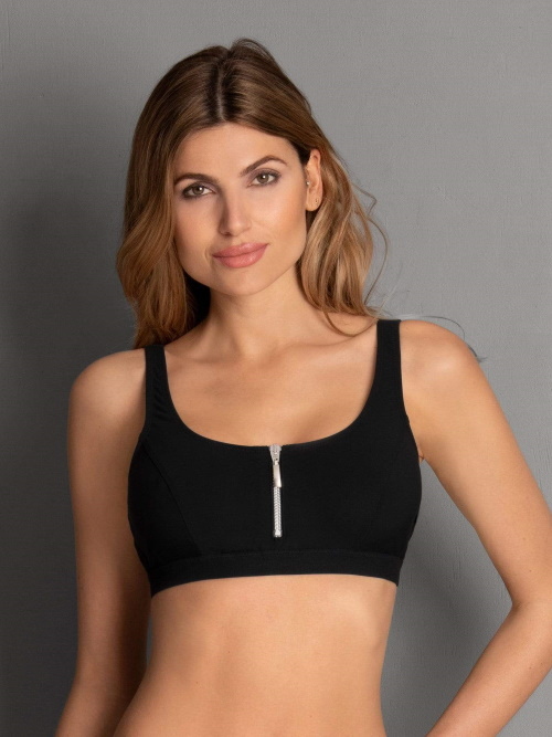 Rosa Faia Swimwear Elouise black soft-cup bikini bra Rosa Faia Swimwear Elouise black soft-cup bikini bra