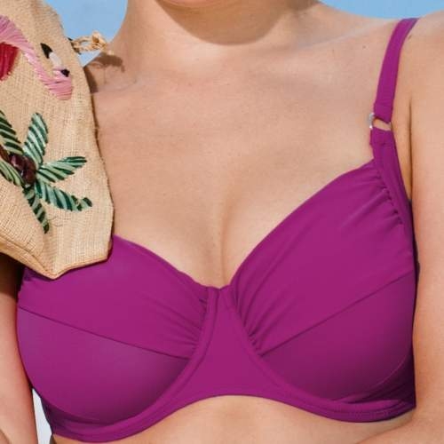 Rosa Faia Beach Twiggy wild aster soft-cup bikini bra
