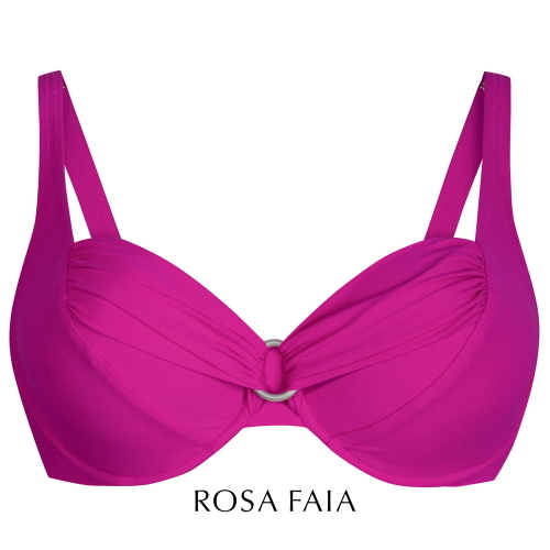 Rosa Faia Swimwear Hermine pink star soft-cup bikini bra Rosa Faia Swimwear Hermine pink star soft-cup bikini bra
