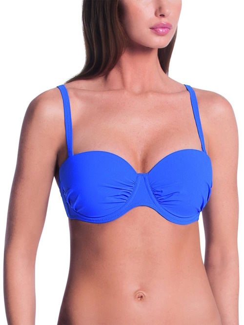 Rosa Faia Swimwear Cosima french blue padded bikini bra Rosa Faia Swimwear Cosima french blue padded bikini bra
