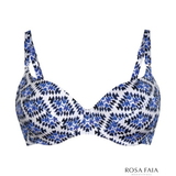 Rosa Faia Beach Daisy blue/print padded bikini bra
