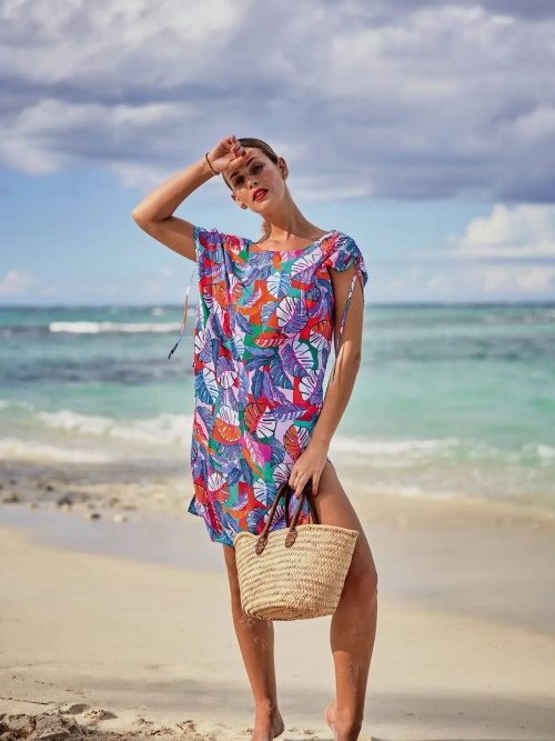 Rosa Faia Swimwear Marajo multicolor/print beach dress Rosa Faia Swimwear Marajo multicolor/print beach dress