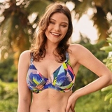 Rosa Faia Beach Celine multicolor/print soft-cup bikini bra