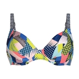 Rosa Faia Beach Celine multicolor/print soft-cup bikini bra