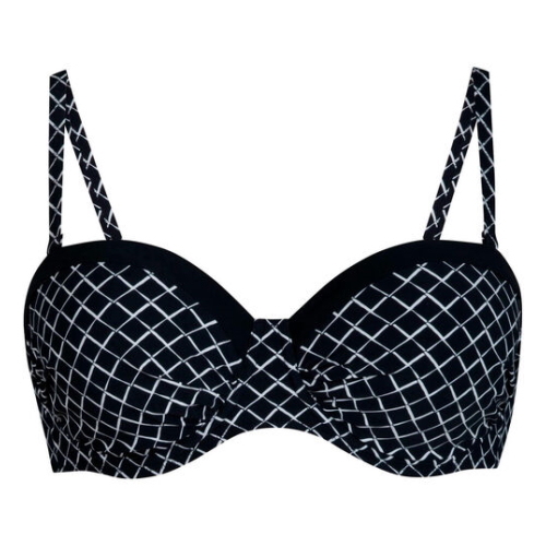 Rosa Faia Swimwear Cassie black/white padded bikini bra Rosa Faia Swimwear Cassie black/white padded bikini bra