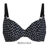 Rosa Faia Beach Rubina black/white soft-cup bikini bra