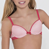 Boobs & Bloomers Anny red/white girls bra