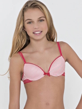 Boobs & Bloomers Anny red/white girls bra