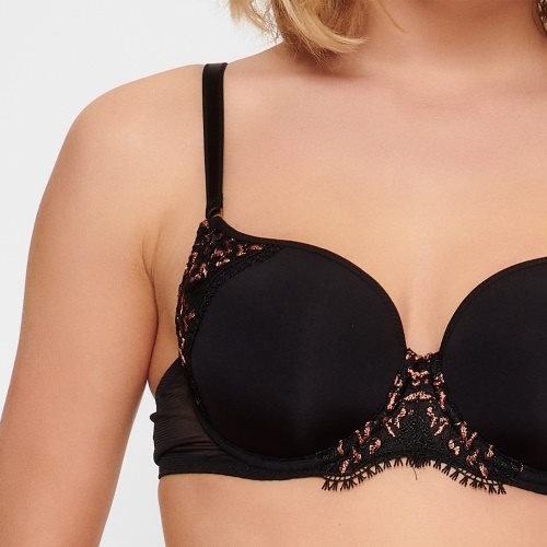 LingaDore In love with embroidery black/copper padded bra LingaDore In love with embroidery black/copper padded bra