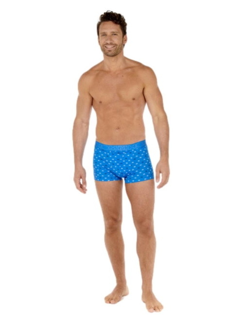 HOM Vauban blue/print boxer short HOM Vauban blue/print boxer short
