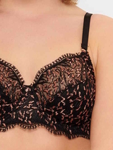 LingaDore In love with embroidery black/copper soft-cup bra
