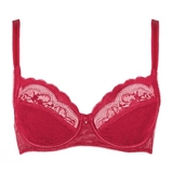 Lisca Evelyn red soft-cup bra