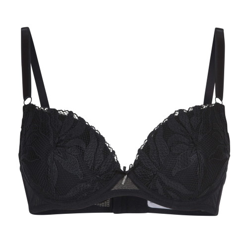LingaDore Black Flower black push up bra LingaDore Black Flower black push up bra