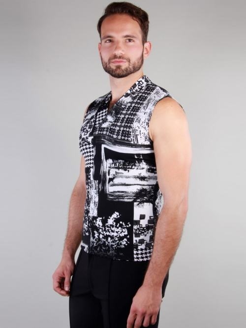 Peter Domenie 073 Fuel black/white shirt Peter Domenie 073 Fuel black/white shirt