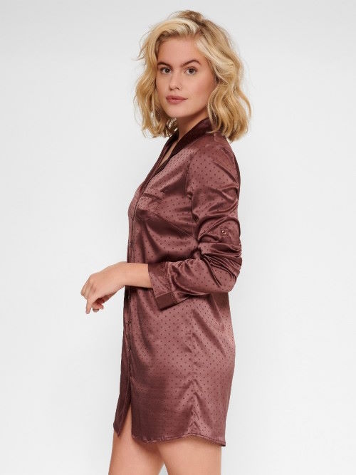 LingaDore Night Brown Dots brown nightdress LingaDore Night Brown Dots brown nightdress