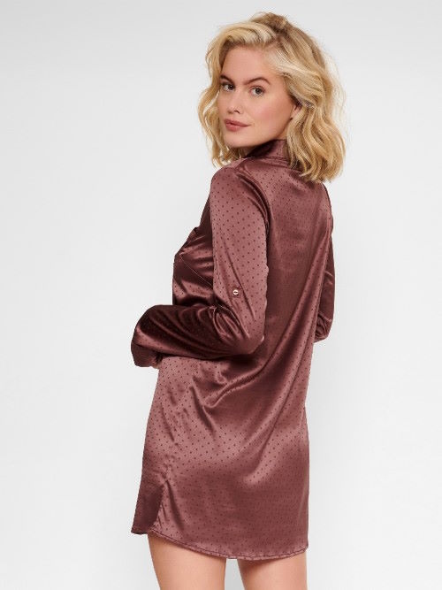 LingaDore Night Brown Dots brown nightdress LingaDore Night Brown Dots brown nightdress