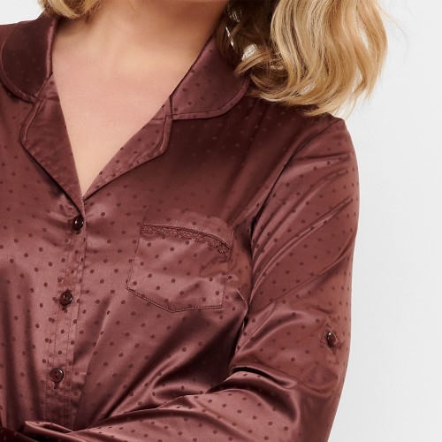 LingaDore Night Brown Dots brown nightdress LingaDore Night Brown Dots brown nightdress