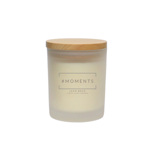 Moments Lean Back wood scented candle