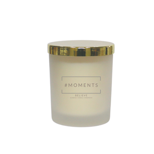 Moments Believe gold scented candle