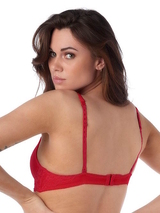 After Eden Nature Friendly red padded bra
