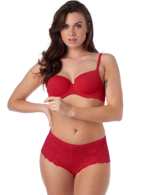 After Eden Daisy red short After Eden Daisy red short