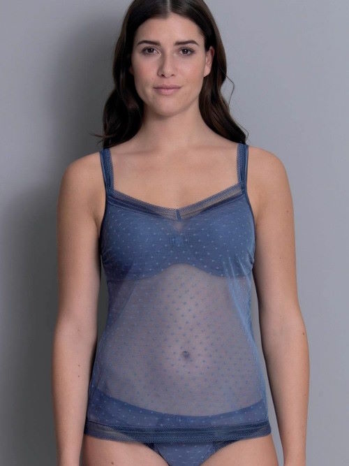 Rosa Faia Emily blue spaghetti top Rosa Faia Emily blue spaghetti top