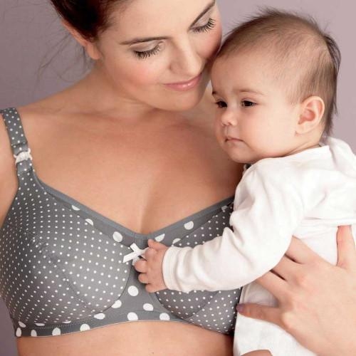 Anita Maternity Polka Dot grey/white nursing bra Anita Maternity Polka Dot grey/white nursing bra