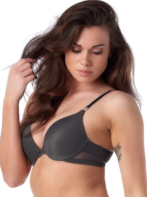 After Eden Bess dark grey push up bra After Eden Bess dark grey push up bra