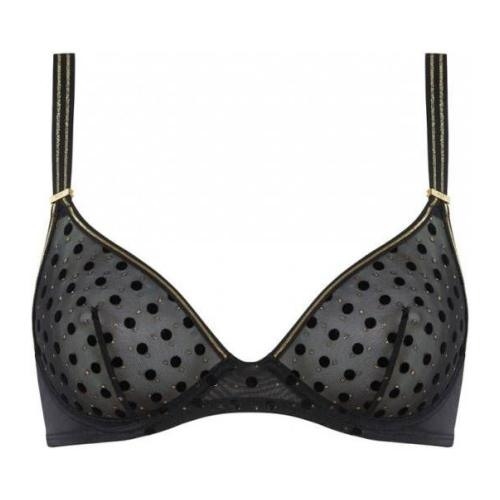 Marlies Dekkers Petit Point black/gold non-padded bra Marlies Dekkers Petit Point black/gold non-padded bra