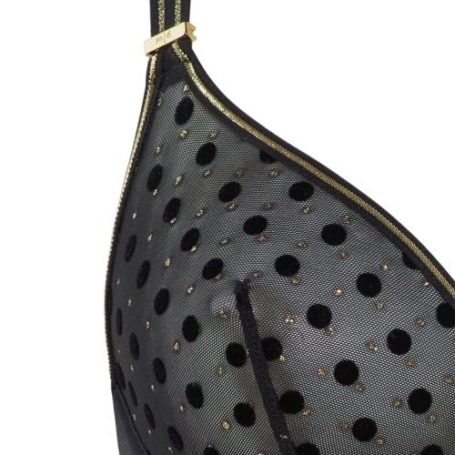 Marlies Dekkers Petit Point black/gold non-padded bra Marlies Dekkers Petit Point black/gold non-padded bra