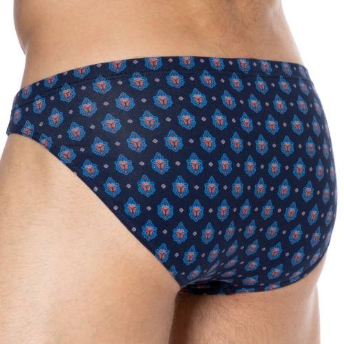 HOM Frioul navy/print men brief HOM Frioul navy/print men brief