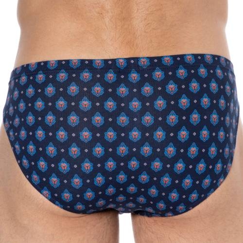 HOM Frioul navy/print men brief HOM Frioul navy/print men brief