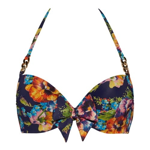 Marlies Dekkers Swimwear Jardin des Fleurs navy/print push up bikini bra Marlies Dekkers Swimwear Jardin des Fleurs navy/print push up bikini bra