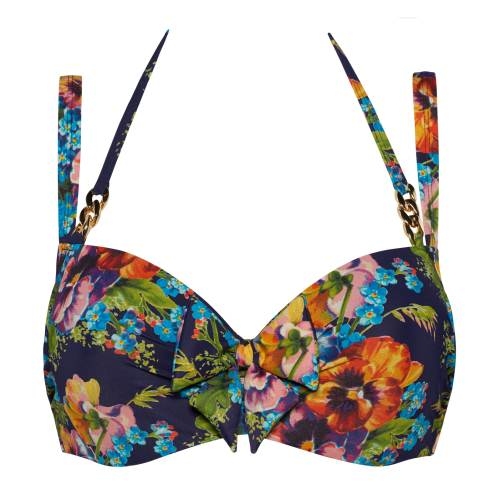 Marlies Dekkers Swimwear Jardin des Fleurs navy/print padded bikini bra Marlies Dekkers Swimwear Jardin des Fleurs navy/print padded bikini bra